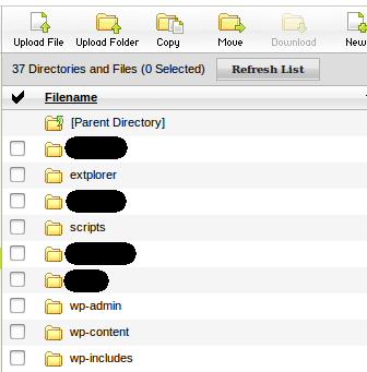 Upload eXtplorer Files