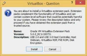 virtualbox extension pack 5.0.8
