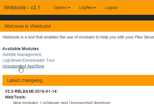 webtools unsupported appstore