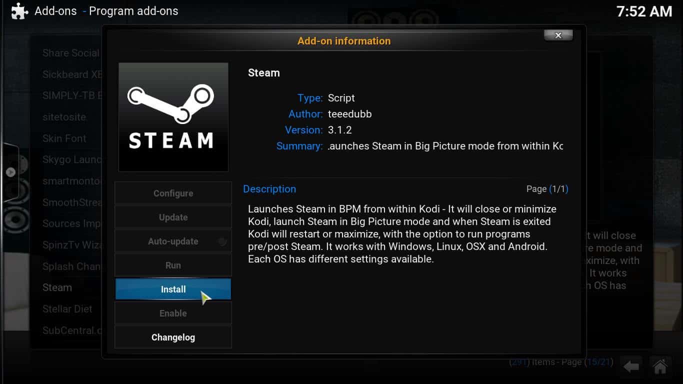 Guide How To Install Kodi Steam Addon On Your Htpc