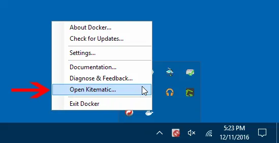 kitematic with docker for mac