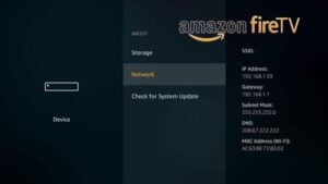 How to find Amazon Fire TV IP Address