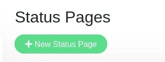 Create New Status Page