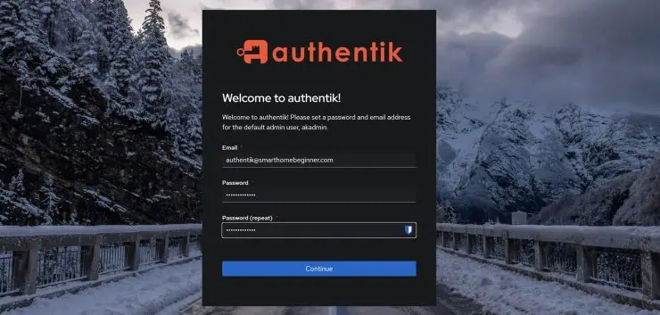 Authentik Create Admin User