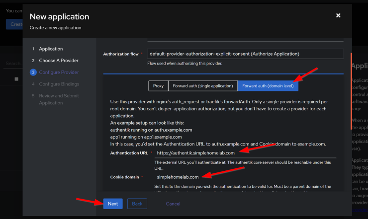 Setup Forward Auth At Domain Level